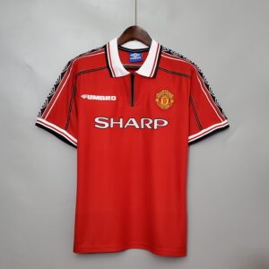 1998/99 Manchester United Home Short Sleeve Retro Replica S-XXL