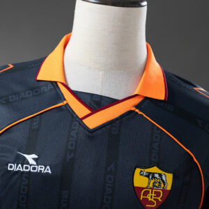 Roma 99/00 Third Long Sleeve Retro Jersey – Replica Football Soccer Shirt – S–4X