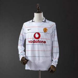 Manchester United 2003/05 Away Long Sleeve Retro Jersey – Classic Football Shirt