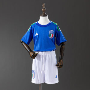 Italy 24/25 Home Kids Fan Version Kit – Replica Football Shirt – Size 16–28