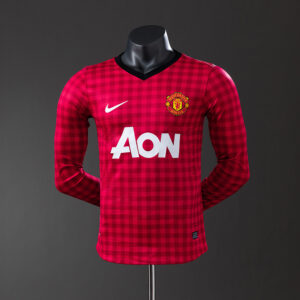 Manchester United 2012/13 Home Long Sleeve Player Version Retro Jersey – Vintage