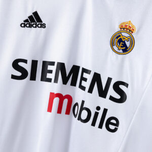 Real Madrid 2004/05 Home Retro Jersey – Vintage Replica Football Soccer Shirt –