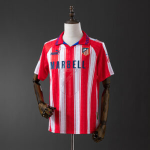 Atletico Madrid 1995/96 Home Retro Jersey – Vintage Replica Football Soccer Shir