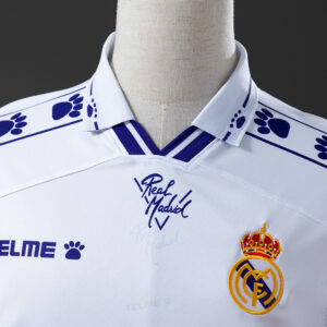 Real Madrid 1994/95 Home Long Sleeve Retro Jersey – Vintage Replica Football Soc