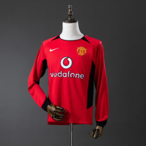 Manchester United 2002/03 Home Long Sleeve Retro Jersey – Classic Football Shirt