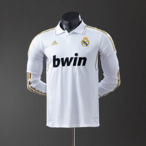 Real Madrid 2011/12 Home Long Sleeve Player Version Retro Jersey – Vintage Repli
