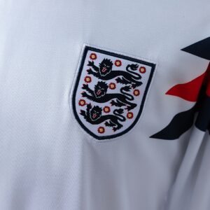 England 1990 Home Retro Long Sleeve Jersey – Replica Football Soccer Shirt – S–X