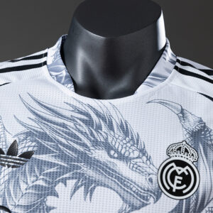 Real Madrid 25/26 White Dragon Horse Player Version Jersey – Replica Football So