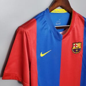 06/07 Barcelona Home Short-Sleeved Retro Jersey – Vintage Replica Football Socce