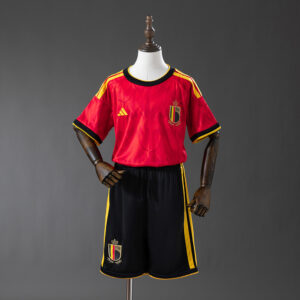 Belgium 2026 Home Kids Kit Jersey – Replica Football Soccer Outfit – Size 16–28