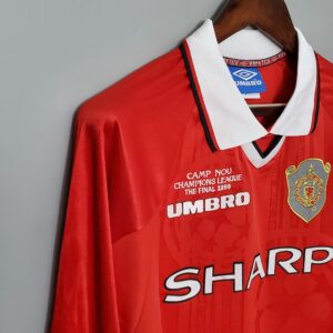 1999/00 Manchester United Champions League Home Long Sleeve Retro Replica S-XXL