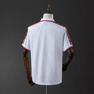 Manchester United 1998/99 White Retro Jersey – Classic Football Shirt – S–XXL