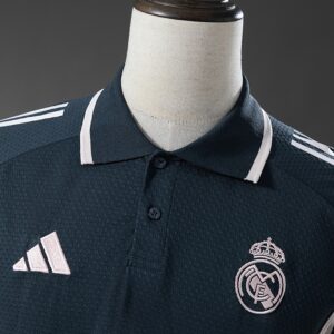 Real Madrid 25_26 POLO - Black & Pink – Replica Football Soccer Shirt – S–XXL