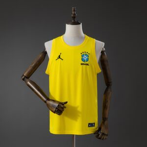 Brazil 2026 Training Vest Yellow – Replica Football Soccer Training Vest – S–4XL