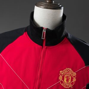 M-U 06_07 Windbreaker - Black & Red – Replica Football Soccer Shirt – S–XXL