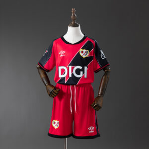 Rayo Vallecano 25/26 Away kids kit Jersey – Replica Football Soccer Shirt – Size