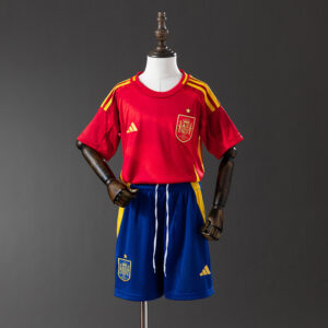 Spain 2025 Home Full Kids Kit Jersey – Replica Football Soccer Shirt – Size 16–2