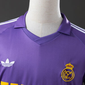 Real Madrid 1984/85 Away Retro Jersey – Vintage Replica Football Soccer Shirt –