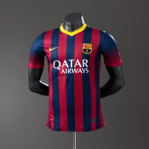Barcelona 2013/14 Home Player Version Retro Jersey S-3XL