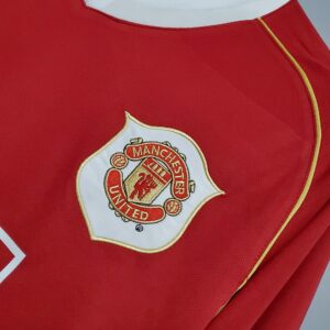 06/07 Manchester United Long Sleeve Home Retro Jersey – Vintage Replica Football
