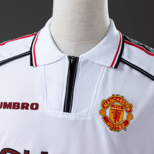 Manchester United 1998/99 White Long Sleeve Retro Jersey – Classic Football Shir