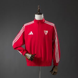 Athletic Bilbao Reversible Jacket Windbreaker – Red & White – Replica Football S