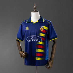 Valencia 1996/97 Away Retro Jersey – Vintage Replica Football Soccer Shirt – Siz