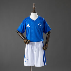 Cruzeiro 26_7 Home kids kit Jersey – Replica Football Soccer Shirt – SIZE 16–28