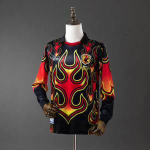 Japan 1998 Goalkeeper Black Fireworks Long Sleeve Retro Jersey – Vintage Replica