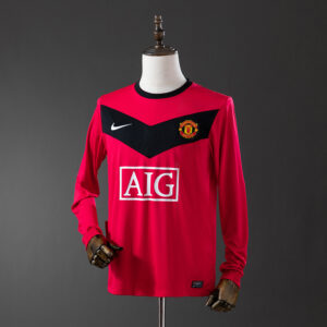 Manchester United 2010 Home Long Sleeve Retro Jersey – Classic Football Shirt –