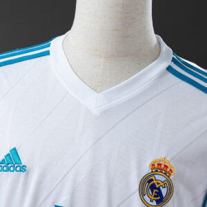 Real Madrid 2017/18 Home Long Sleeve Retro Jersey – Vintage Replica Football Soc