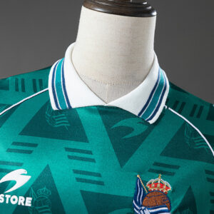 Real Sociedad 95_96 Retro Away Jersey – Replica Football Soccer Shirt – S–XXL
