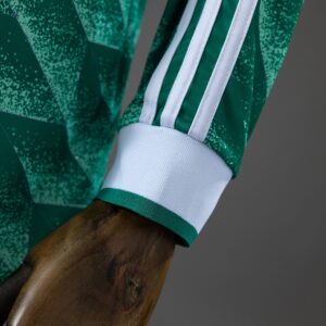 Germany 90_91 Away Retro Long Sleeve Jersey – Replica Football Soccer Shirt – S–