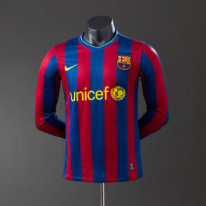 Barcelona 2009/10 Home Long Sleeve Player Version Retro Jersey – Vintage Replica