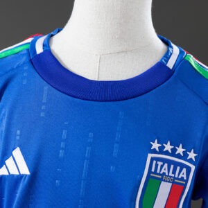 Italy 24/25 Home Kids Fan Version Kit – Replica Football Shirt – Size 16–28