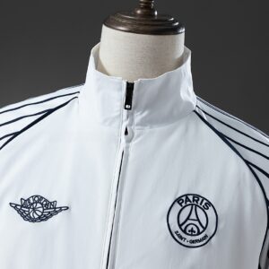 PSG Collaboration Windbreaker - White – Replica Football Soccer Shirt – S–XXL