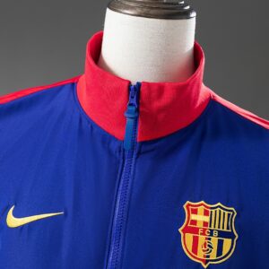 Barcelona Windbreaker - Deep Royal Blue & Noble Red – Replica Football Soccer Sh