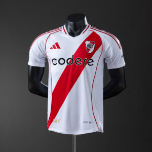 River Plate 24/25 Home Player Version Jersey – Replica Football Soccer Shirt – S