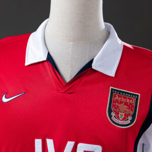 Arsenal 1998 Home Long Sleeve Retro Jersey – Replica Football Shirt – S-XXL