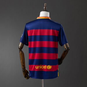 Barcelona 2015/16 Home Long Sleeve Retro Jersey – Vintage Replica Football Socce