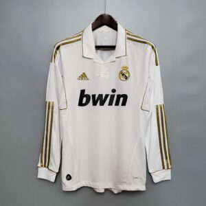 11/12 Real Madrid Long Sleeve Home Retro Jersey – Vintage Replica Football Socce