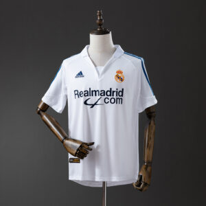Real Madrid 2001/02 Home Retro Jersey – Vintage Replica Football Soccer Shirt –