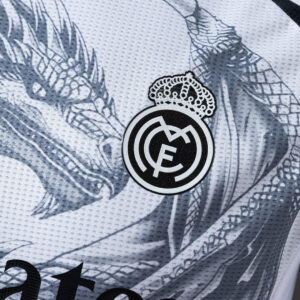 Real Madrid 25/26 White Dragon Horse Player Version Jersey – Replica Football So