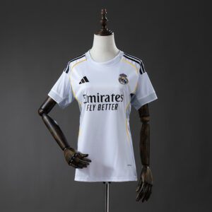 Real Madrid 25/26 Home Women’s Jersey – Replica Football Soccer Shirt – S–XXL