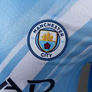 Manchester City 2025/2026 Home Long Sleeve Player Version Jersey – Replica Footb