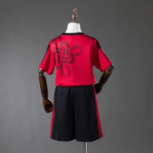 M-U 25/26 Cultural Story – Red Kids Kit Jersey – Replica Football Soccer Kit – S
