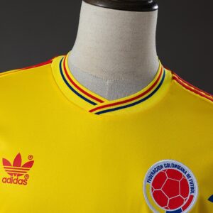 Colombia 1990 Originals Retro Home Long Sleeve Jersey – Replica Football Soccer
