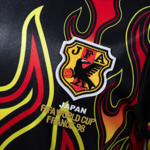 Japan 1998 Goalkeeper Black Fireworks Long Sleeve Retro Jersey – Vintage Replica