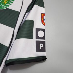 01/03 Sporting Lisbon Home Retro Jersey – Vintage Replica Football Soccer Shirt