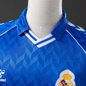 Real Madrid 1986/87 Away Retro Jersey – Vintage Replica Football Soccer Shirt –
